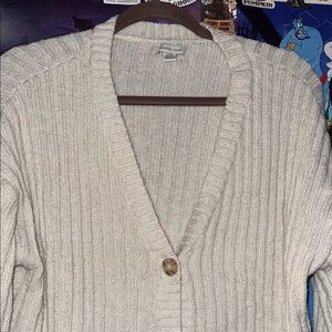 American Eagle Women’s White Cropped Sweater